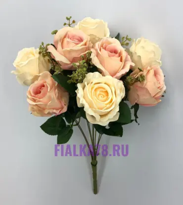 Роза декор 9гол.