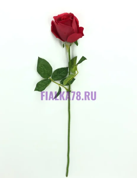 Роза силиконовая бутонная