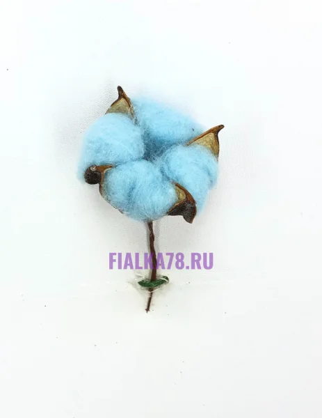 Хлопок коробочка голубой